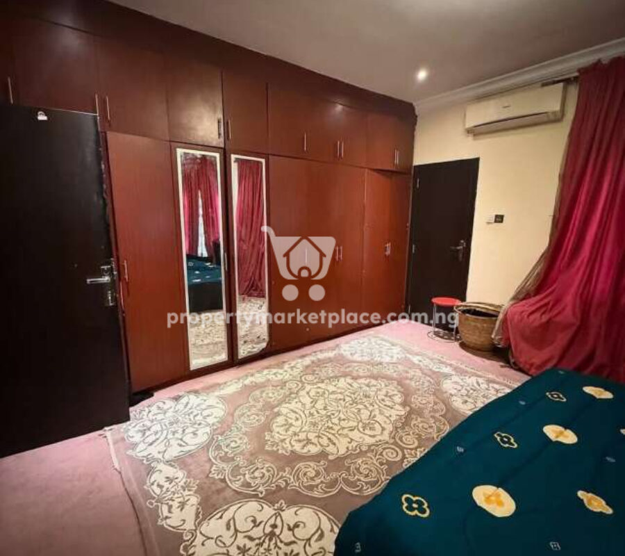 Spacious 3 bedroom flat with a room boys quarters in a secured estate