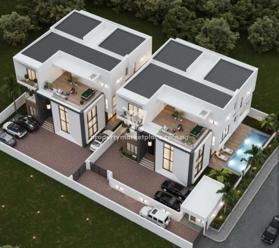 Luxurious 5 bedroom detached duplex with swimming pool