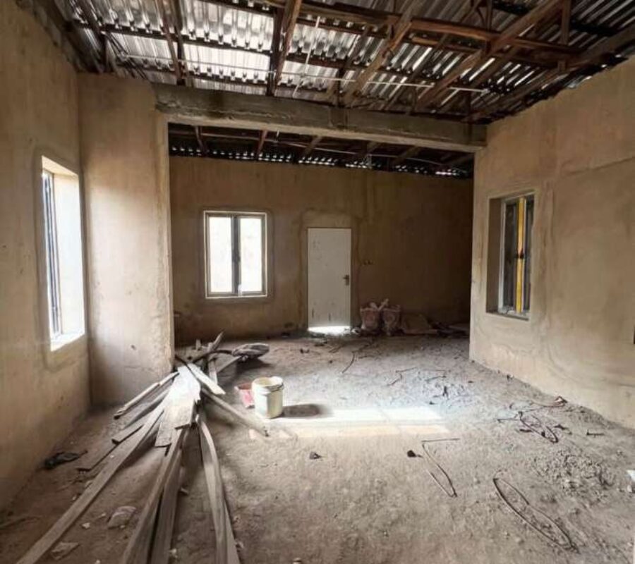 Solidly built 4 bedroom semi-detached duplex with Bq