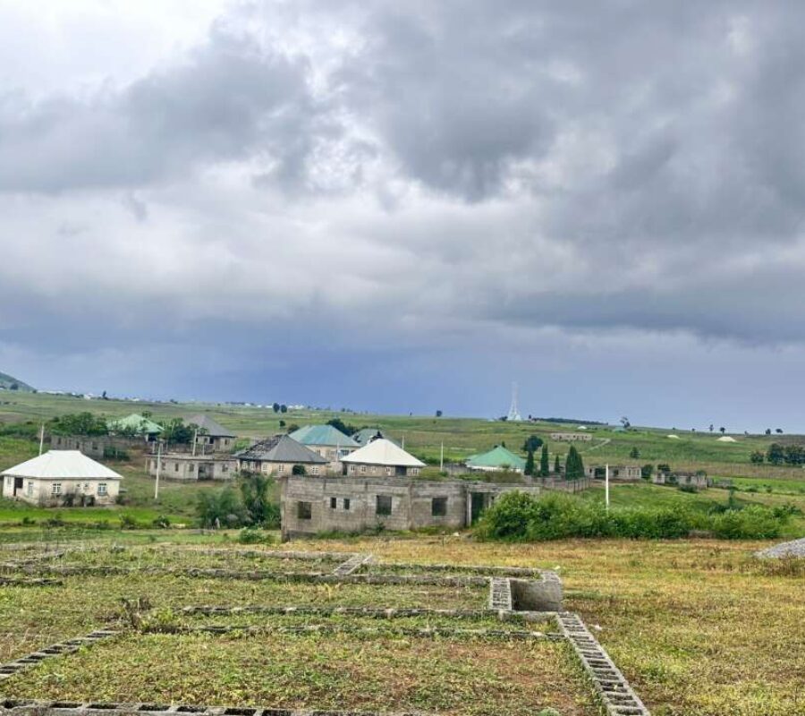 Buildable land in a fast developing estate