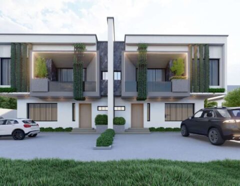 Semi-detached duplex at Green Haven estate, Karsana
