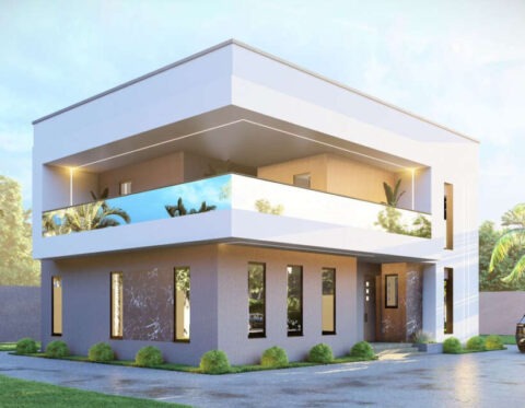 500 sqm estate land for 5 bedroom detached duplex with Bq