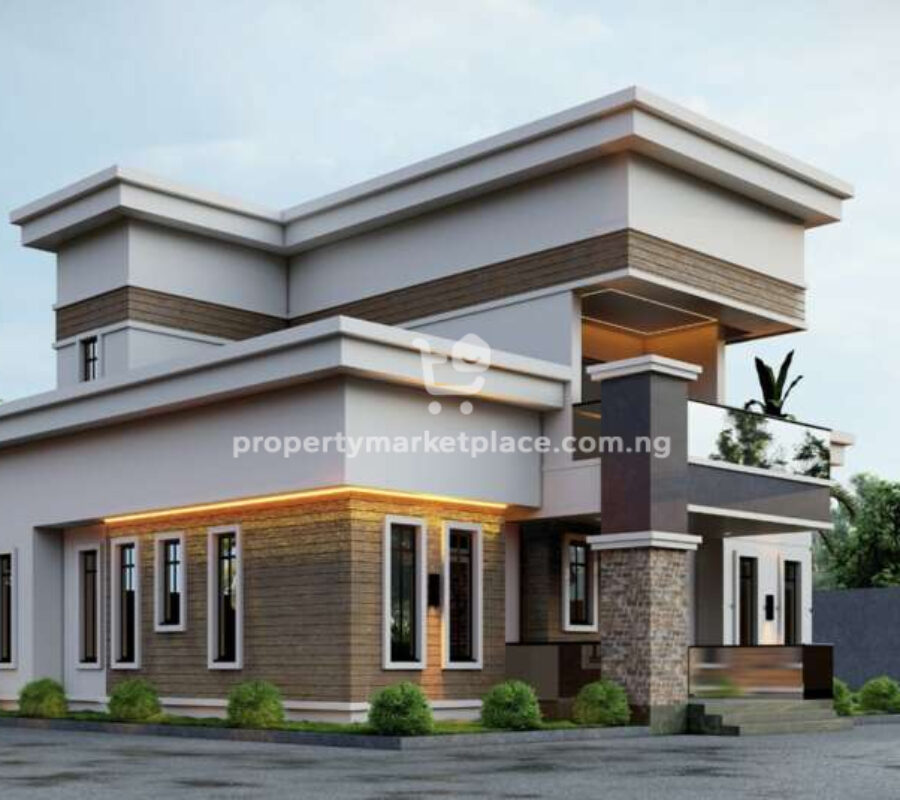 400 sqm estate land for a 4 bedroom bungalow with penthouse