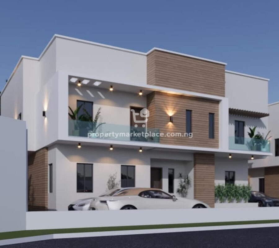 400 sqm estate land for a 4 bedroom detached duplex with Bq