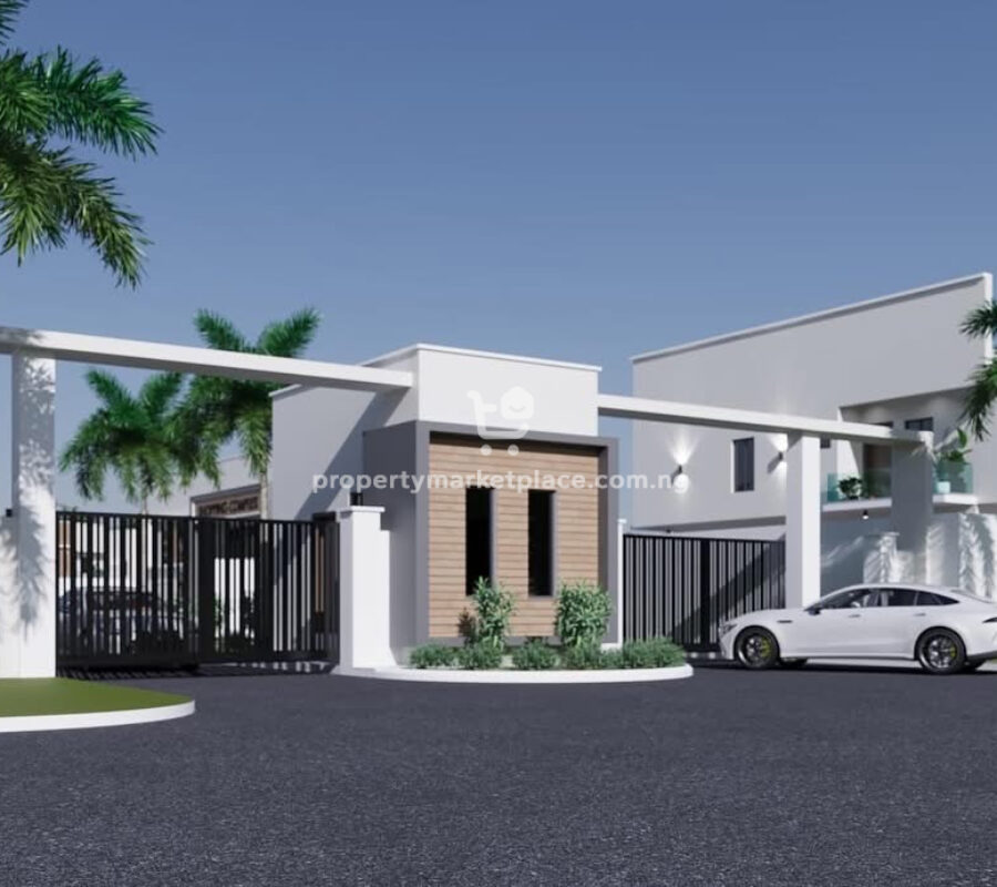 400 sqm estate land for a 4 bedroom detached duplex with Bq