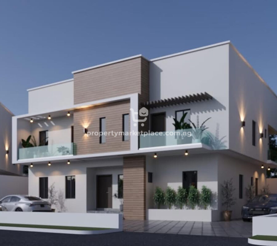400 sqm estate land for a 4 bedroom detached duplex with Bq