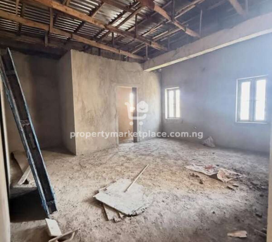 Solidly built 4 bedroom terrace duplex with a room Bq