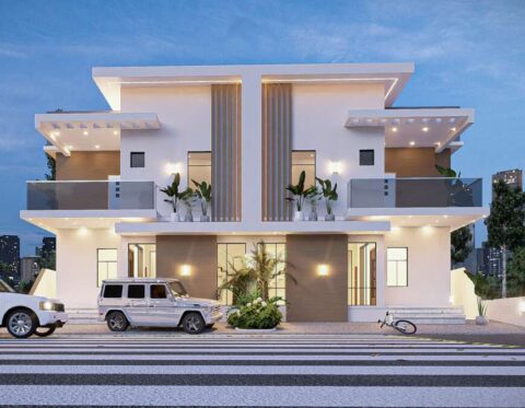 250sqm estate land for 4 bed semi-detached duplex at Addis city
