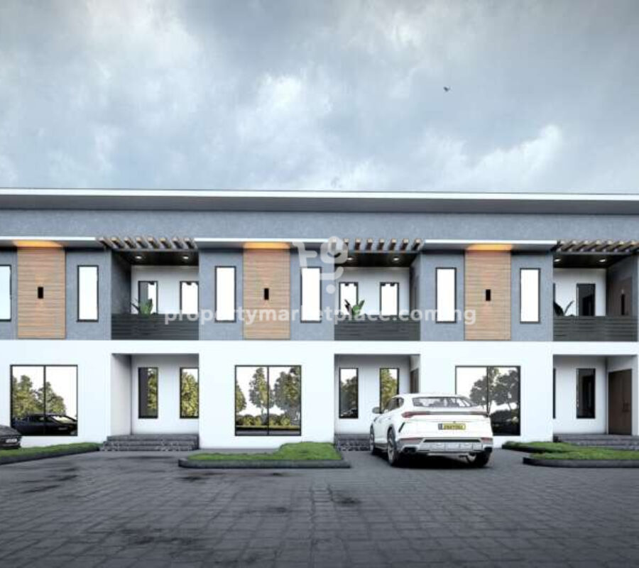 250 sqm estate land for a 3 bedroom terrace duplex